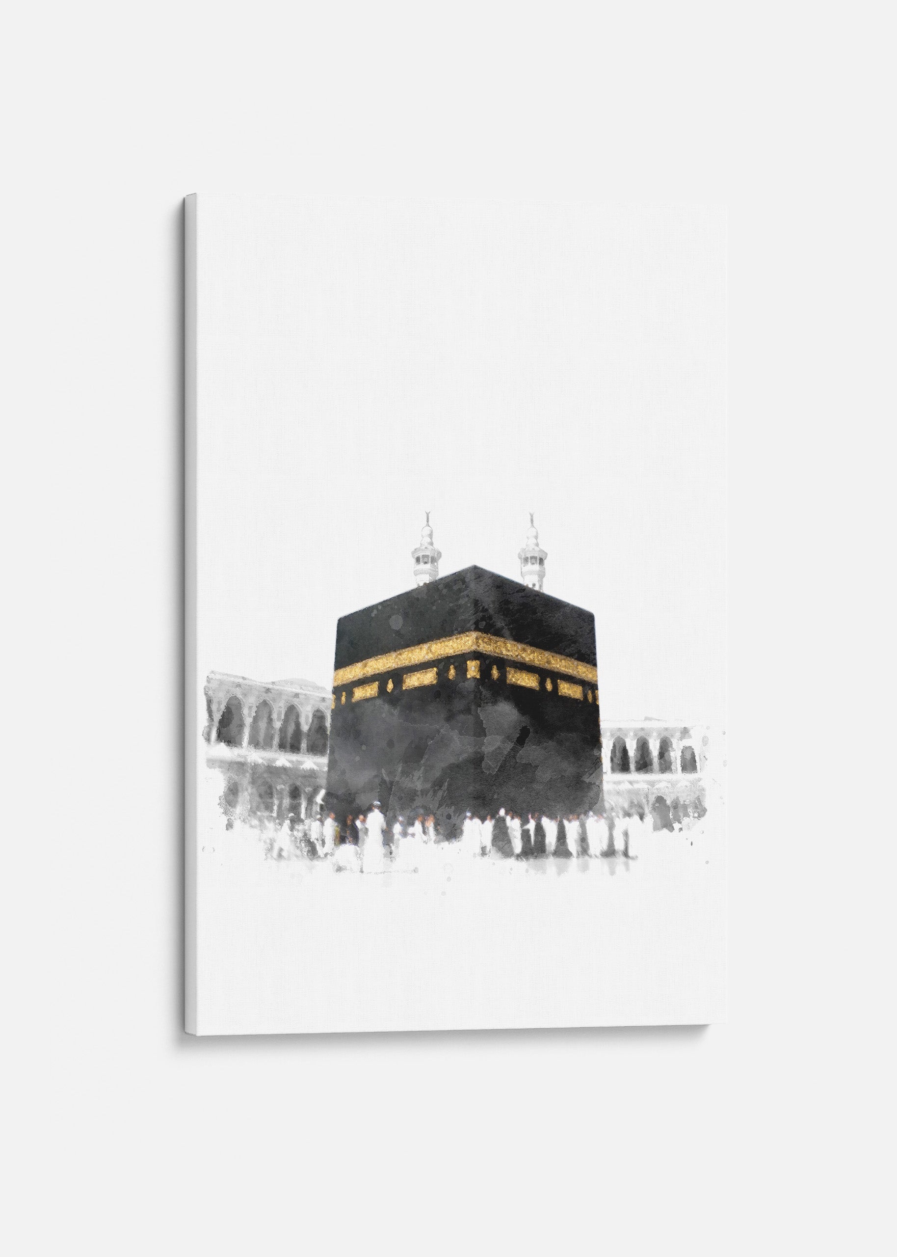 Kaaba Watercolor Canvas