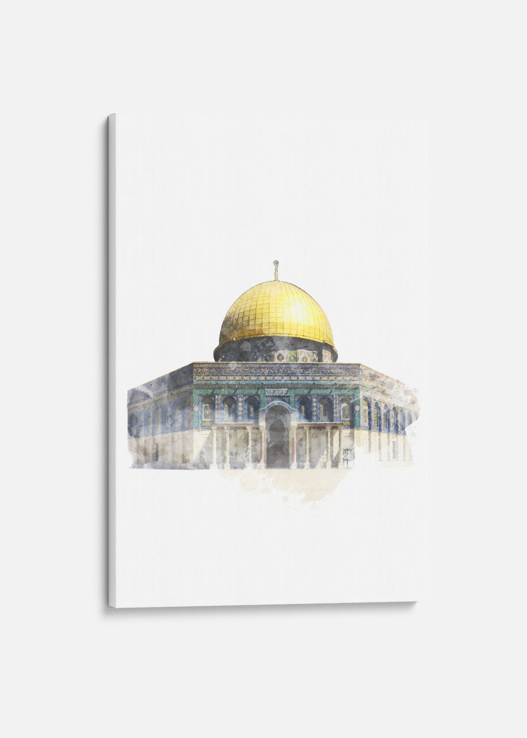 Al Aqsa Watercolor Canvas