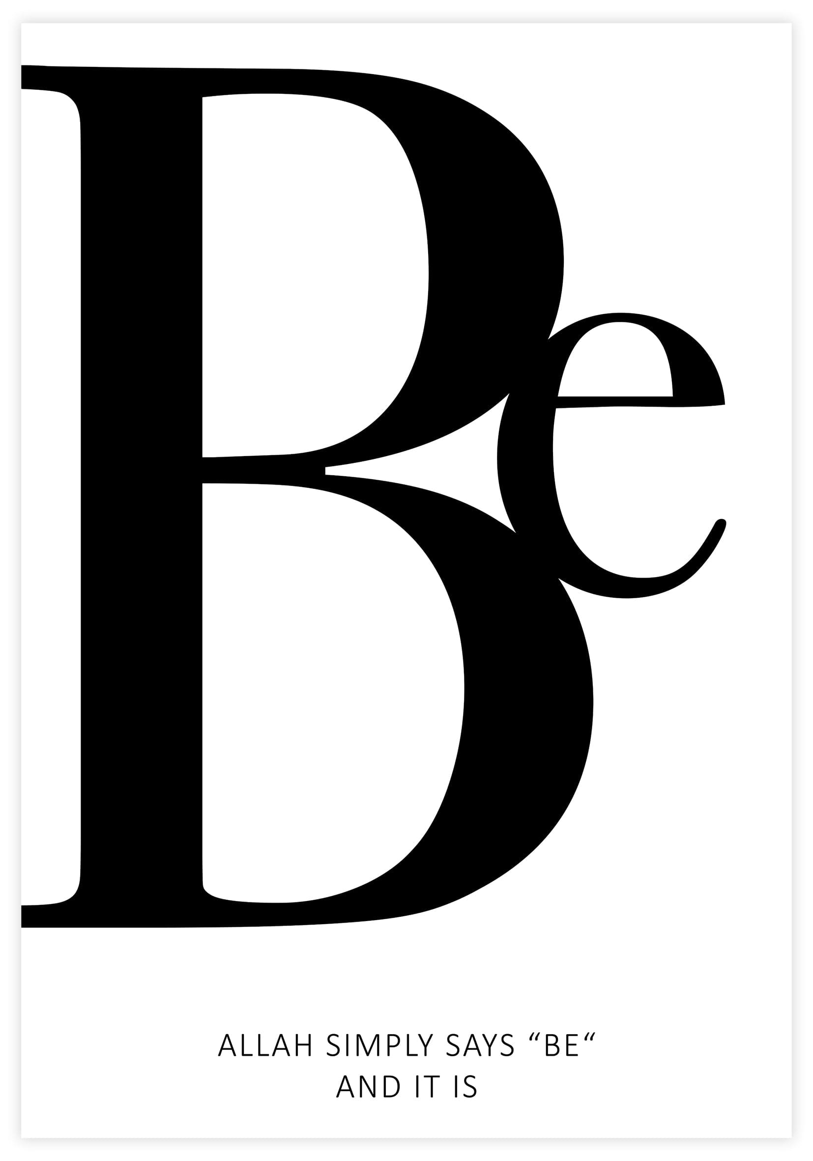 Be Poster