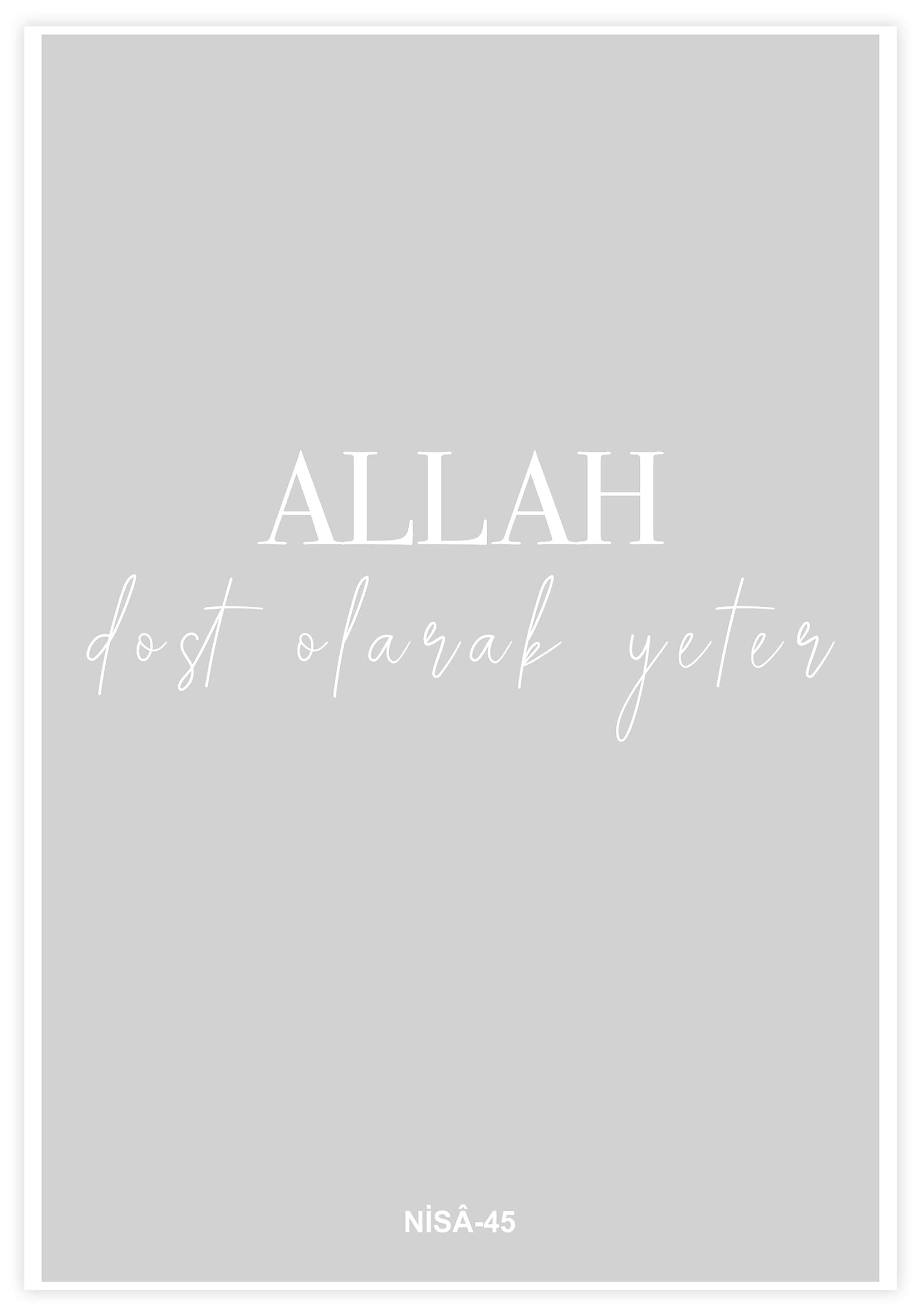 Allah Dost Olarak Yeter Poster