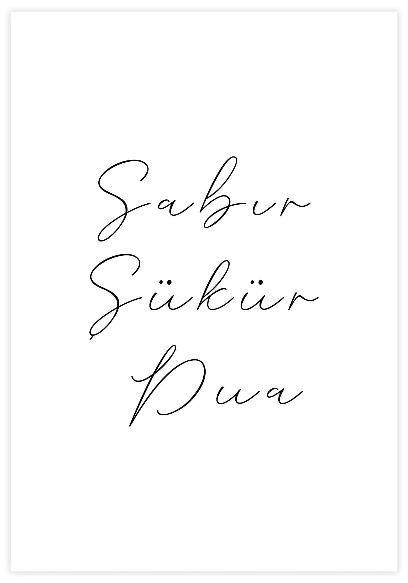 Sabir Sükür Dua Poster