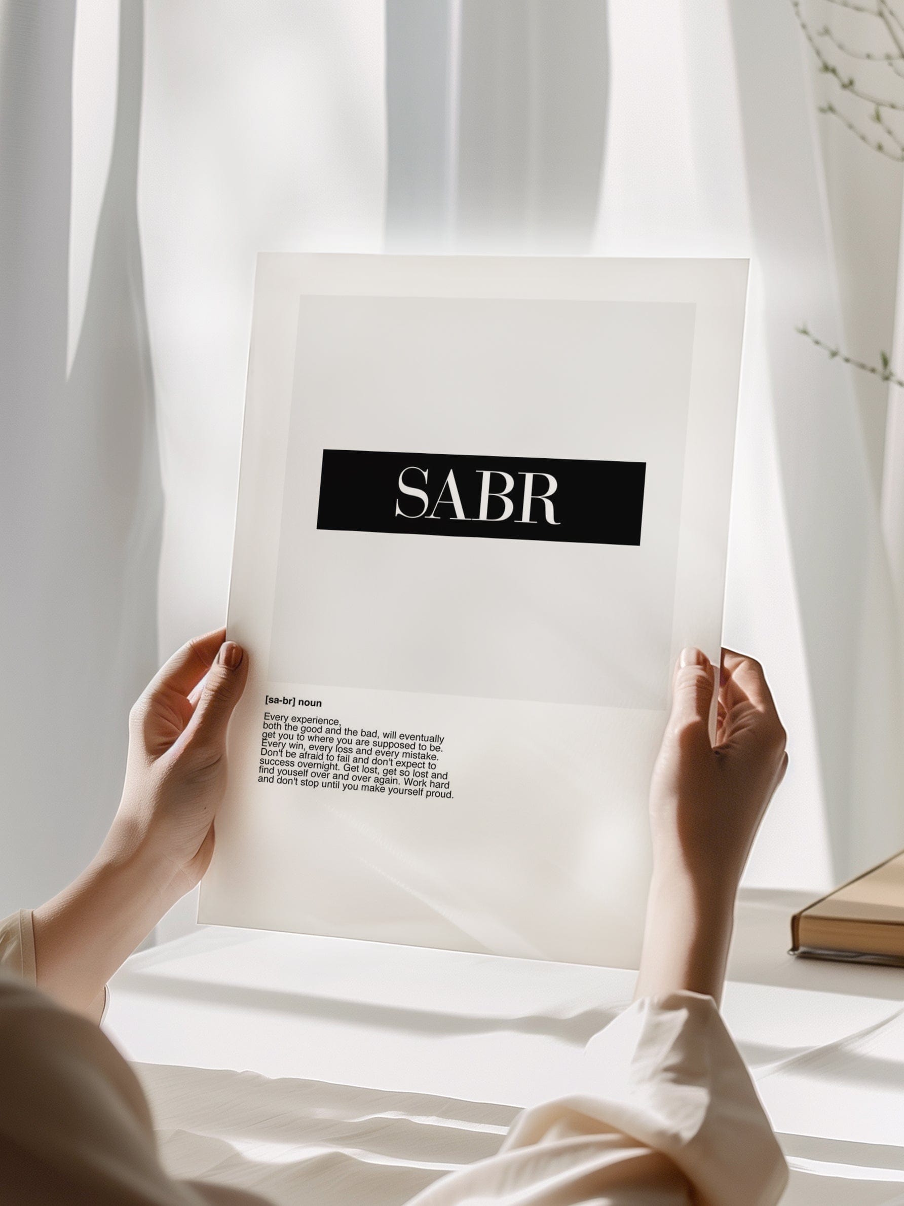 Sabr Text Poster