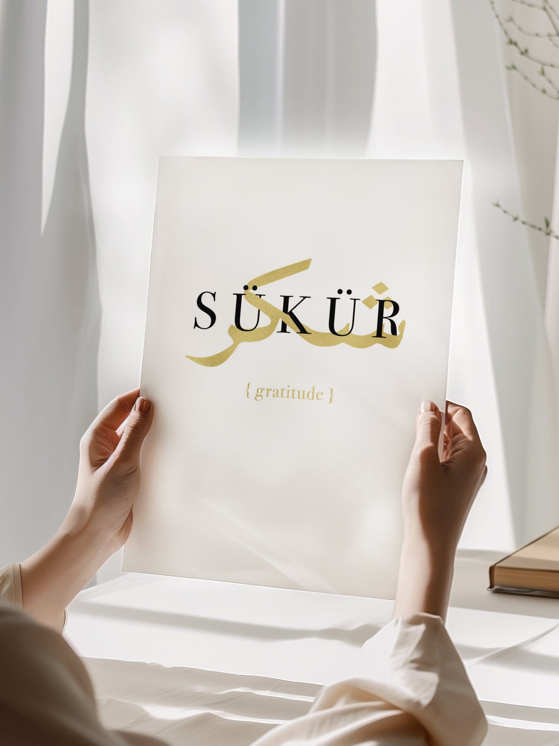 Sükür Gratitude Gold Poster