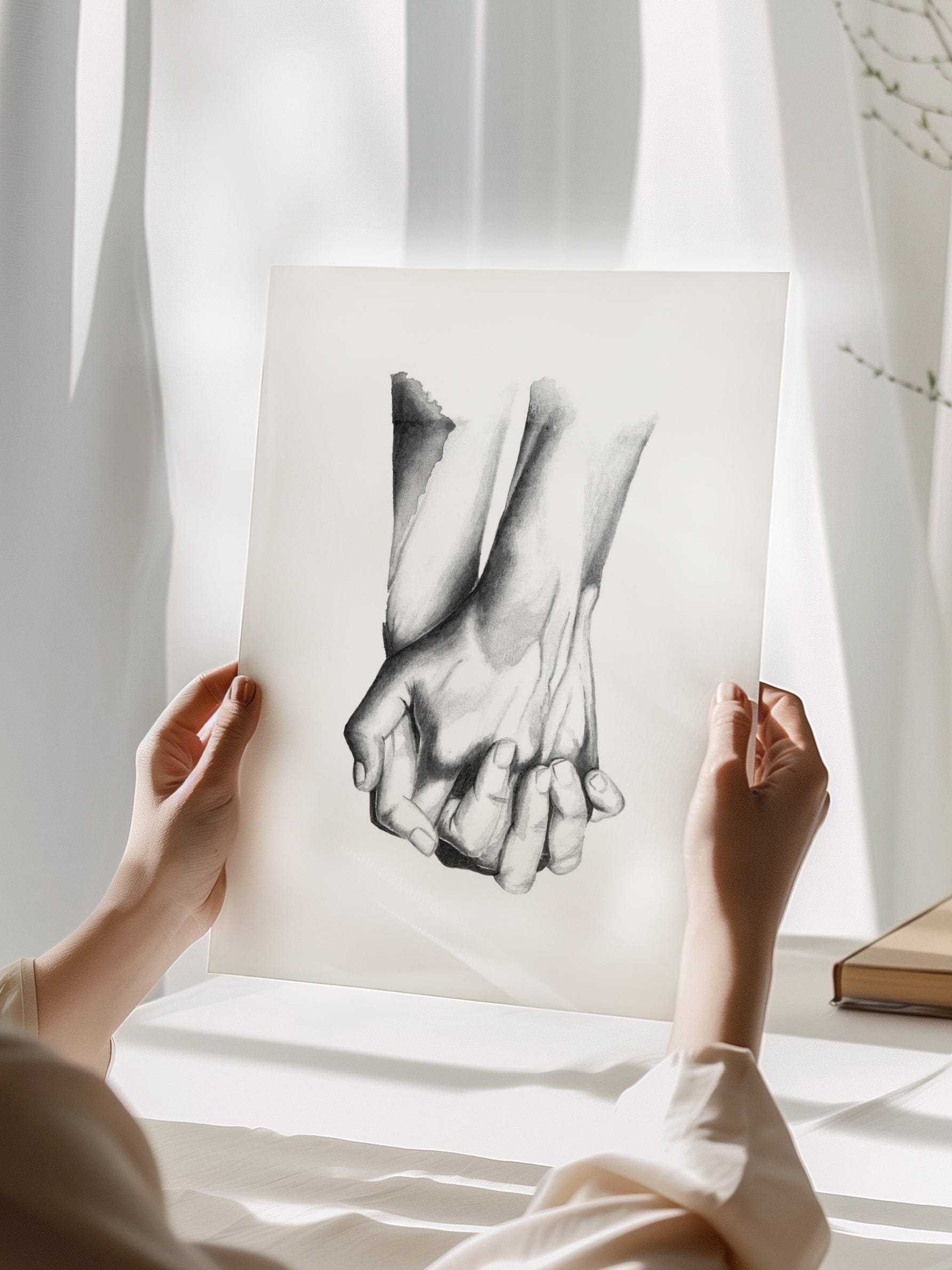 Holding Hands Poster