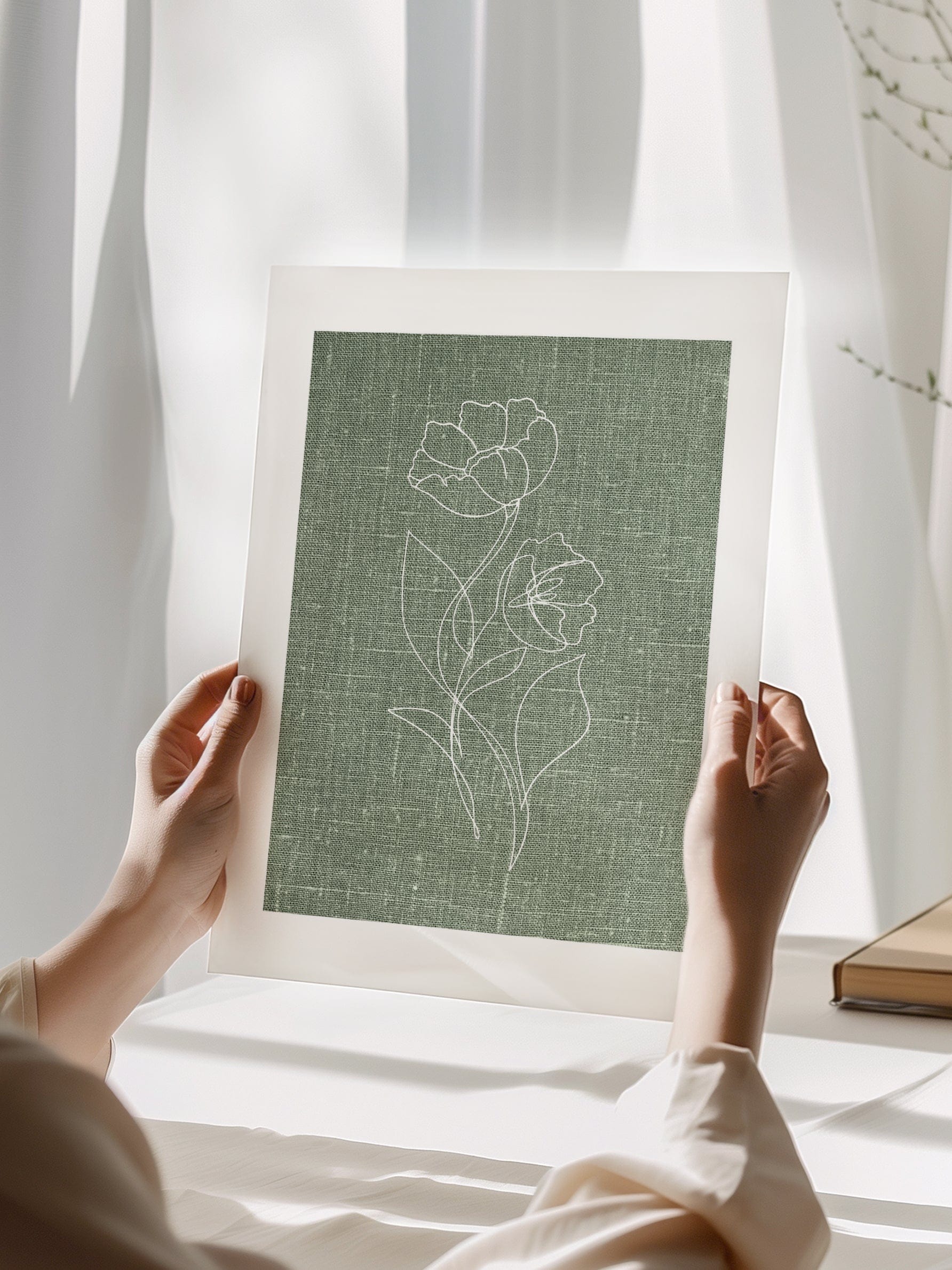 Flower Linen Poster