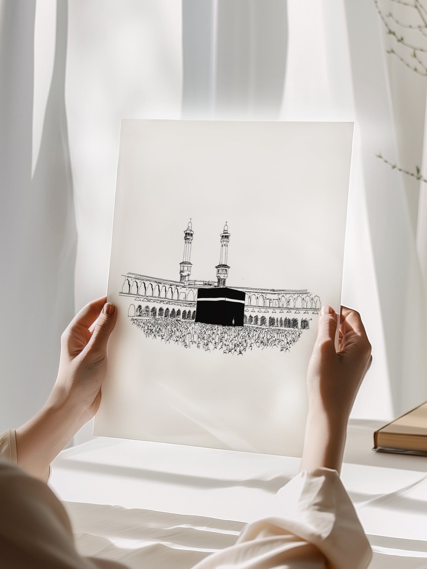 Kaaba Illustration Poster