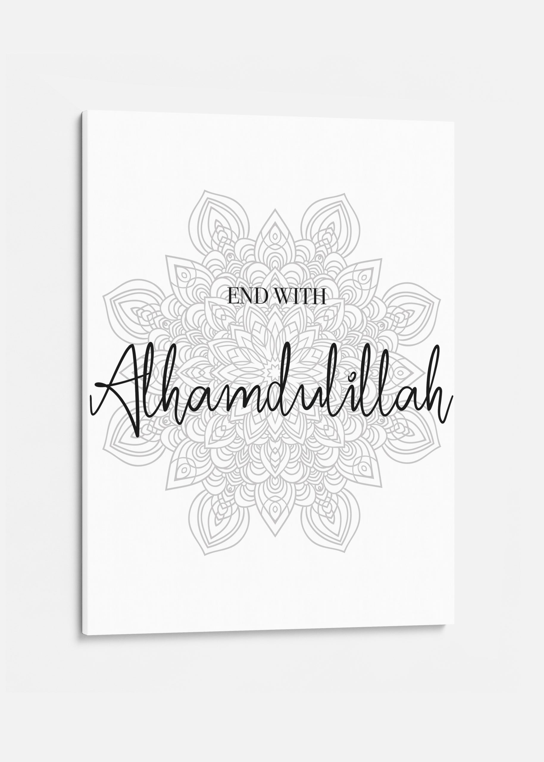 End With Alhamdulillah Canvas