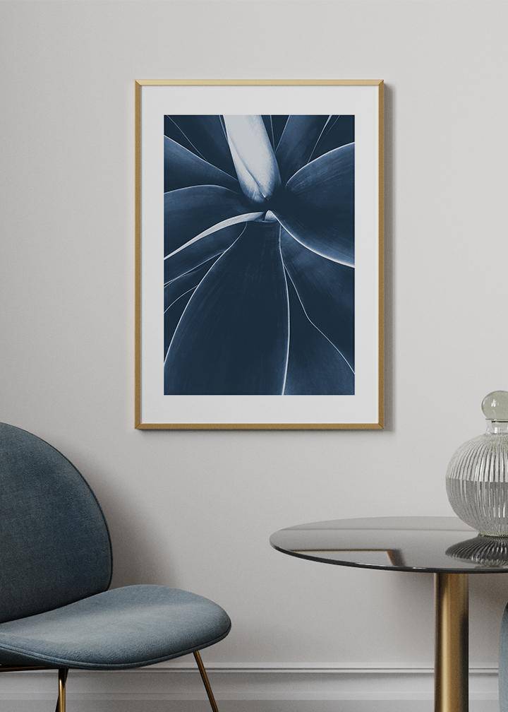 Blue Succulent no2 Poster - KAMANART.DE