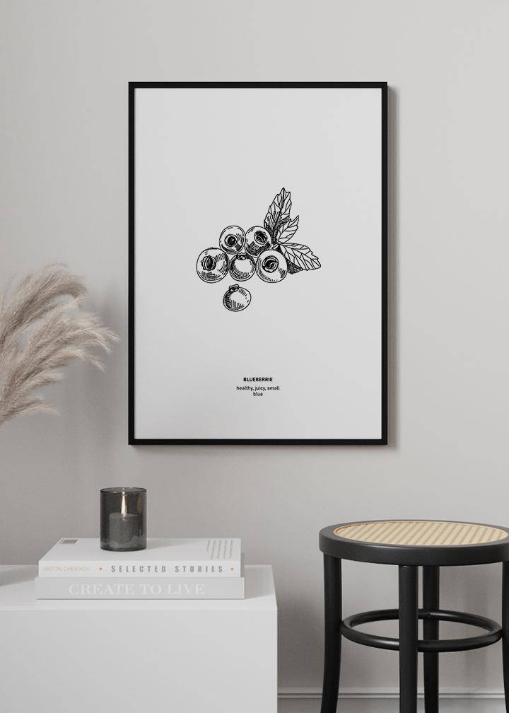 Blueberry Poster - KAMANART.DE