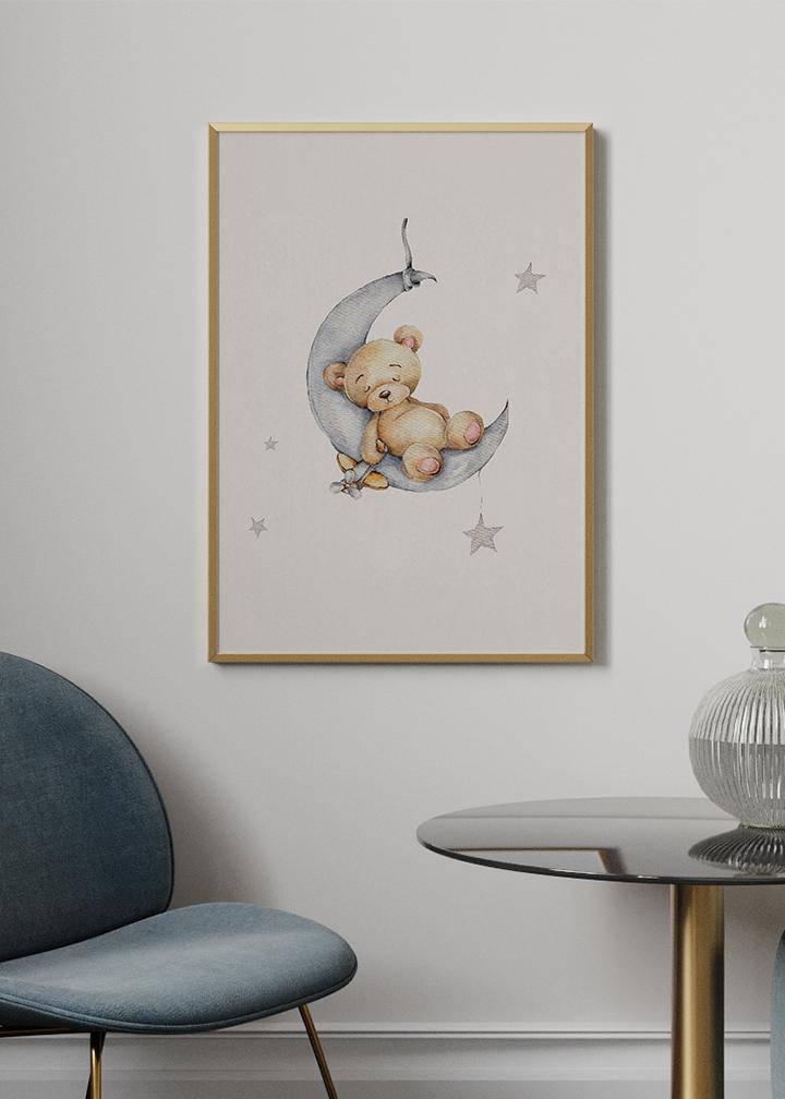 Sleepy Bear Poster - KAMANART.DE